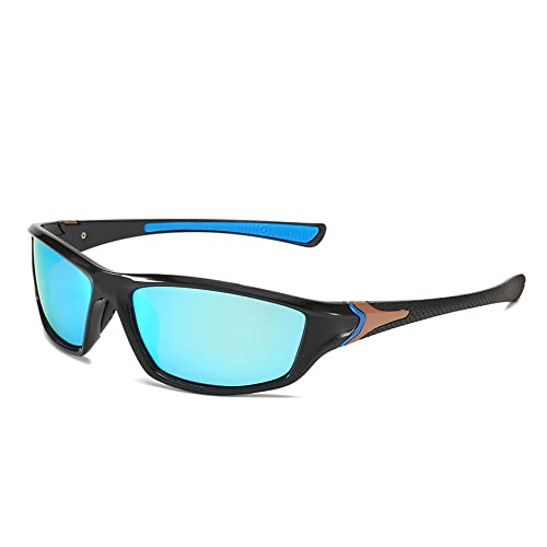 Legou Herren polarisierte Nachtsichtbrille Sportbrille Outdoor Reiten Sonnenbrille, Blau C5 von Legou