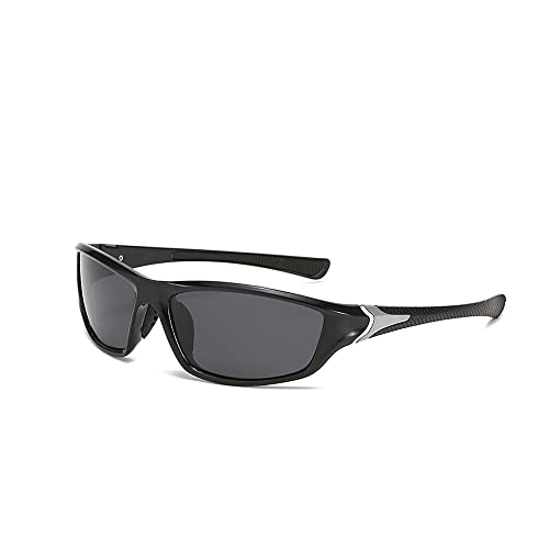 Legou Herren polarisierte Nachtsichtbrille Sportbrille Outdoor Reiten Sonnenbrille, Schwarz C1 von Legou