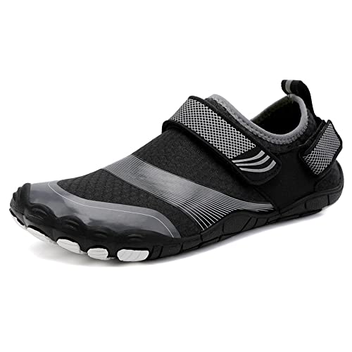 Legou Outdoor River Tracing Schuhe Barfuß Tauchen Strand Schuhe Schwimmen Fitness Five Finger Schuhe, Schwarz , 41 EU von Legou