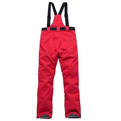 Legou Unisex Stil Winter Skihose für Männer und Frauen Warm verdickte Skihose, rot, L von Legou