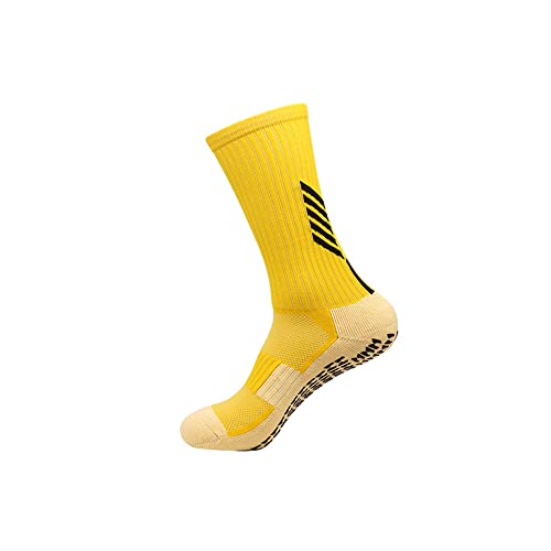 Legou herren kind profi rutschfeste fußballsocken herren midtube socken kinder sportsocken, gelb, L von Legou