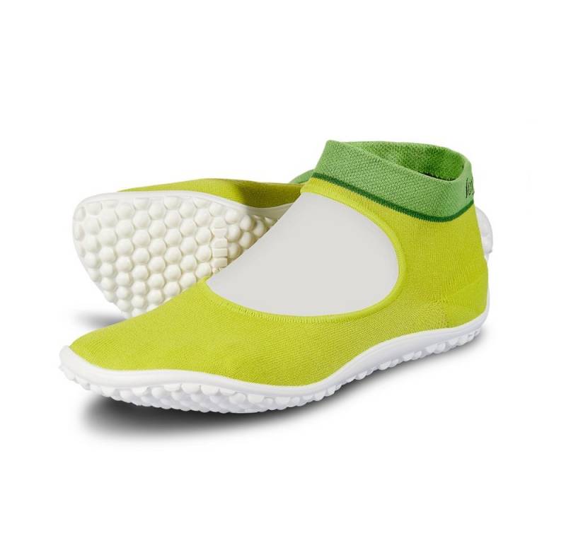 Leguano Ballerina grün - Damen Sockenschuh Barfußschuh / Sockenschuh Barfußschuh von Leguano