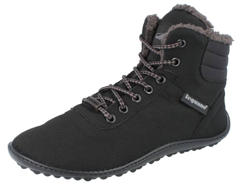 Leguano LEGUANO Kosmo Barfußschuhe gefüttert schwarz Textil Barfußschuh von Leguano