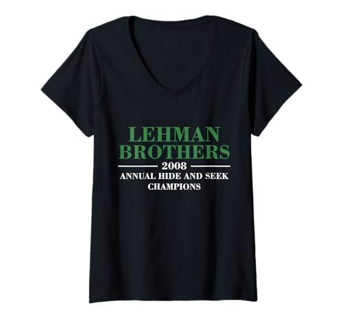 Damen Lehman Brothers 2008 Annual Hide and Seek Champions T-Shirt mit V-Ausschnitt Damen Lehman Brothers 2008 Annual Hide and Seek Champions T-Shirt mit V-Ausschnitt von Lehman Brothers Risk Management Corporate