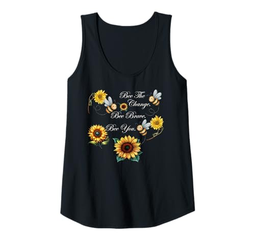 Damen Bienen inspirierende Design süße Wildblumen Tank Top Damen Bienen inspirierende Design süße Wildblumen Tank Top von Lehrer, die Freundlichkeit lehren, Boutiquen zu