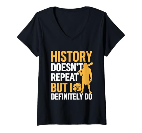 Damen Lustige Geschichtslehrer Lehrerin Wertschätzung Woche T-Shirt mit V-Ausschnitt Damen Lustige Geschichtslehrer Lehrerin Wertschätzung Woche T-Shirt mit V-Ausschnitt von Lehrer Outfit Männer & Frauen