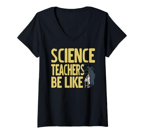 Damen Wissenschaftslehrer Humor Käfer Biologie Klassenzimmer T-Shirt mit V-Ausschnitt Damen Wissenschaftslehrer Humor Käfer Biologie Klassenzimmer T-Shirt mit V-Ausschnitt von Lehrer Sarkasmus STEM Naturwissenschaften Spaß