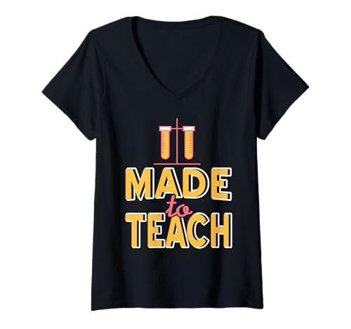 Damen Fürs Unterrichten Gemacht Lustiger Chemielehrerwitz T-Shirt mit V-Ausschnitt Damen Fürs Unterrichten Gemacht Lustiger Chemielehrerwitz T-Shirt mit V-Ausschnitt von Lehrer mit Leidenschaft für Chemie
