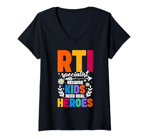 Damen Back to School Supplies Lehrer Must Haves RTI T-Shirt mit V-Ausschnitt Damen Back to School Supplies Lehrer Must Haves RTI T-Shirt mit V-Ausschnitt von Lehrerbedarf Must Haves