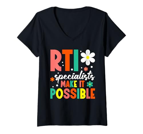 Damen Lehrergeschenke Klassenzimmer Must Haves RTI Spezialist T-Shirt mit V-Ausschnitt Damen Lehrergeschenke Klassenzimmer Must Haves RTI Spezialist T-Shirt mit V-Ausschnitt von Lehrerbedarf Must Haves