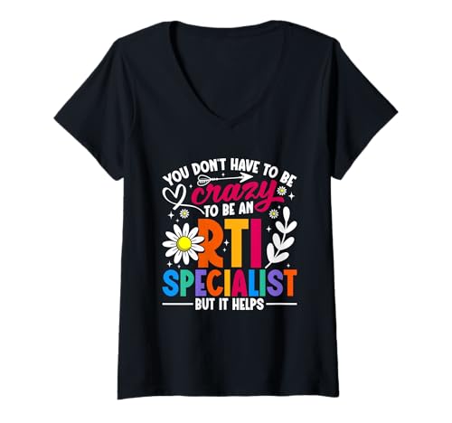 Damen RTI Spezialist Lehrer-Essentials Klassenzimmer Must Haves T-Shirt mit V-Ausschnitt Damen RTI Spezialist Lehrer-Essentials Klassenzimmer Must Haves T-Shirt mit V-Ausschnitt von Lehrerbedarf Must Haves