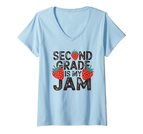 Damen Lehrerin Tshirt Frauen Schule Lehramt Geschenk Lehrer T-Shirt mit V-Ausschnitt von Lehrerin Tshirt Frauen Schule Lehramt Lehrer