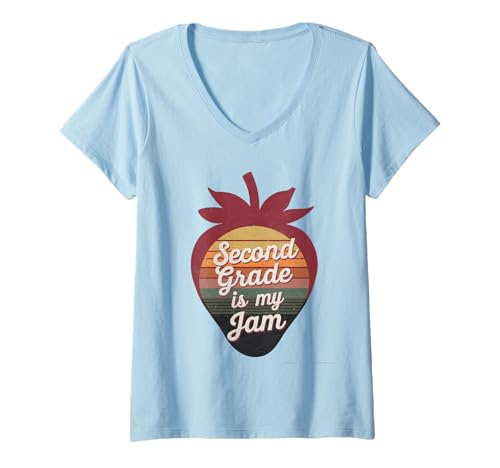 Damen Lehrerin Tshirt Frauen Schule Lehramt Geschenk Lehrer T-Shirt mit V-Ausschnitt von Lehrerin Tshirt Frauen Schule Lehramt Lehrer