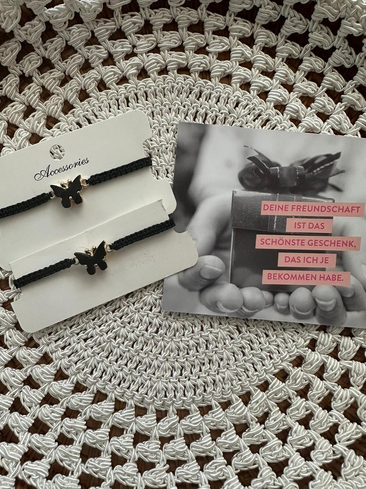 Freundschaftsarmband-Set | Schmetterlinge Freundschaftsarmband-Set | Schmetterlinge von LehrerinMitHerz