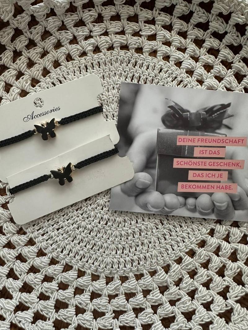 Freundschaftsarmband-Set | Schmetterlinge Freundschaftsarmband-Set | Schmetterlinge von LehrerinMitHerz