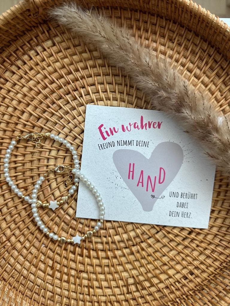 Freundschaftsarmband-Set | Sterne Filigranes Armband Freundschaftsarmband-Set | Sterne Filigranes Armband von LehrerinMitHerz