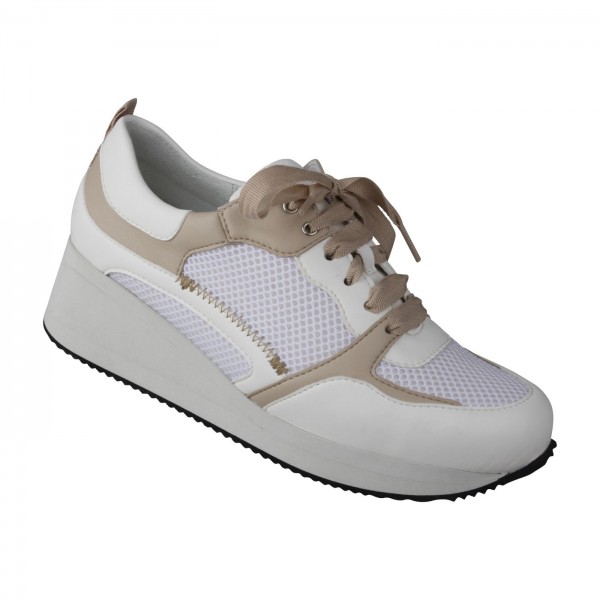 tessamino | Damen Sneaker | Synthetik/Mesh | Weite H | wechselbares Fußbett mit Textilüberzug von Lei by tessamino