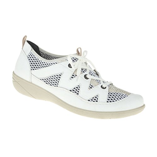 Lei by tessamino Damen Schnürer Eva aus echtem Leder in Kombination mit Mesh in Weite G, Flache und weiche Freizeitschuhe für den Sommer 39 weiß Lei by tessamino Damen Schnürer Eva aus echtem Leder in Kombination mit Mesh in Weite G, Flache und weiche Freizeitschuhe für den Sommer 39 weiß von Lei by tessamino