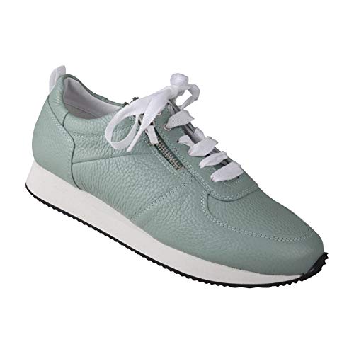 Lei by tessamino Damenschnürer Nadja Echtes, Leder, geschnitten in Weite H für Hallux geeignet, leichte Sommerschuhe Freizeitschuhe, atmungsaktive Sportschuhe 40 grün von Lei by tessamino