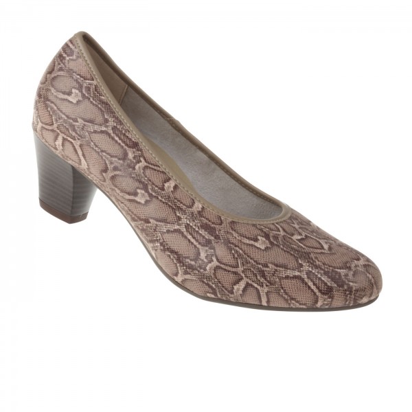 tessamino | Damen Pumps | Sola-Stretch in Animalprint | Weite H | wechselbares Fußbett mit Microfaserüberzug von Lei by tessamino