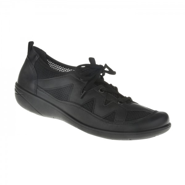 tessamino | Damen Sneaker | Leder in Kombination mit Mesh | Weite G | festes Fußbett mit Lederüberzug von Lei by tessamino