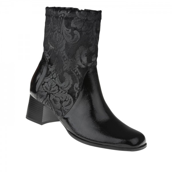 tessamino | Damen Stiefel | Leder in Kombination mit Stretchmaterial | Weite G | festes Fußbett mit Warmfutterüberzug von Lei by tessamino