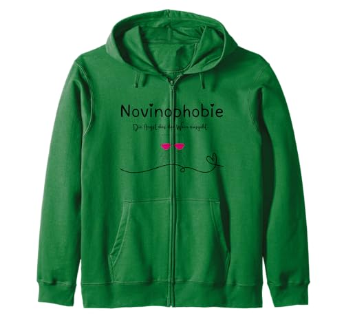Novinophobie Spruch/Geschenkidee für Weinliebhaber Damen Kapuzenjacke Novinophobie Spruch/Geschenkidee für Weinliebhaber Damen Kapuzenjacke von LeiZone Lustige Geschenkideen