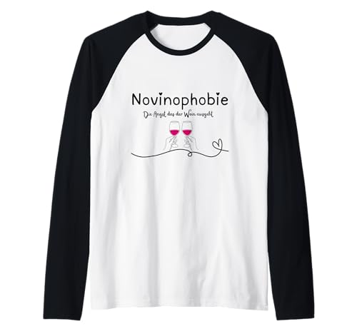 Novinophobie Spruch/Geschenkidee für Weinliebhaber Damen Raglan Novinophobie Spruch/Geschenkidee für Weinliebhaber Damen Raglan von LeiZone Lustige Geschenkideen