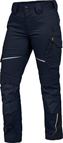 Leibwächter Damen Arbeitshose Flex-Line Marine, Gr. 42 – Robuste Workwear mit Stretch – Sicherheitshose für Frauen – strapazierfähige Berufsbekleidung für Handwerk von Leibwächter