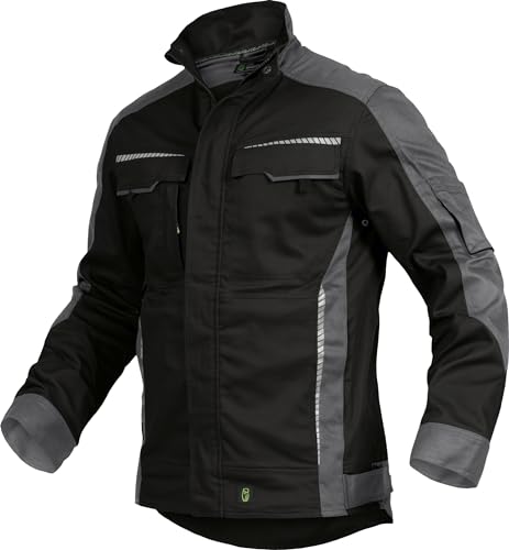 Leib Wächter Flex-Line Herren Arbeitsjacke Bundjacke (4XL, Schwarz/Grau) von Leib Wächter