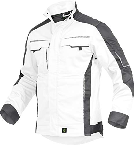 Leib Wächter Flex-Line Herren Arbeitsjacke Bundjacke (5XL, Weiß/Grau) von Leib Wächter