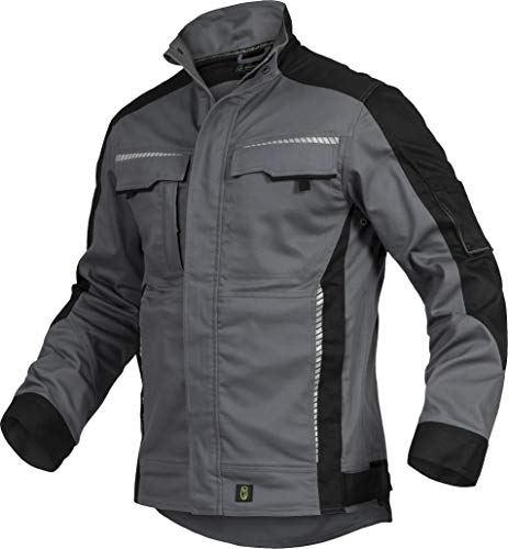 Leib Wächter Flex-Line Herren Arbeitsjacke Bundjacke (M, Grau/Schwarz) von Leib Wächter