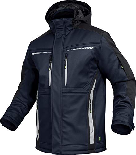 Leib Wächter Flex-Line Winter Softshelljacke (Marine/schwarz, 3XL) von Leib Wächter