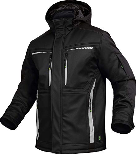 Leib Wächter Flex-Line Winter Softshelljacke (XL, schwarz) von Leib Wächter