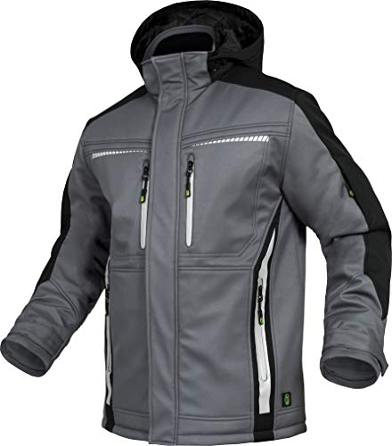 Leib Wächter Flex-Line Winter Softshelljacke (grau/schwarz, 3XL) von Leibwächter