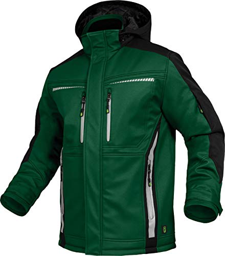 Leib Wächter Flex-Line Winter Softshelljacke (grün/schwarz, 3XL) von Leib Wächter