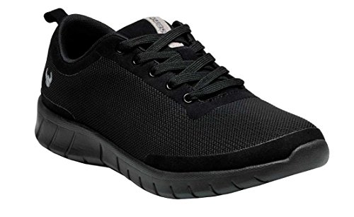 Leiber Berufsschuhe Suecos Alma | Antibakteriell | Gastronomie-, Medizin-, und Pflegeschuhe | Sneaker | Atmungsaktiv | Rutschhemmend | Ultraleicht | Farbe: Schwarz| Größe: 42 von Leiber