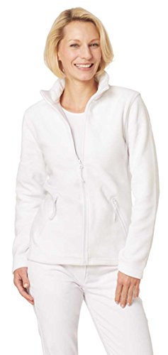 Leiber Damen-Fleecejacke 1/1 Arm 08/2662, Farbe: Weiß, Größe: XXL von Leiber