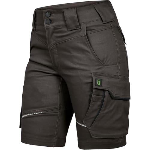 Leibwächter – Arbeitsshorts Damen Flex LINE Anthrazit-schwarz – Größe 42 – Robuste Cargo Hose mit Taschen – Handwerker Shorts – Berufsbekleidung – Multifunktionshose mit Reflektoren Leibwächter – Arbeitsshorts Damen Flex LINE Anthrazit-schwarz – Größe 42 – Robuste Cargo Hose mit Taschen – Handwerker Shorts – Berufsbekleidung – Multifunktionshose mit Reflektoren von Leibwächter
