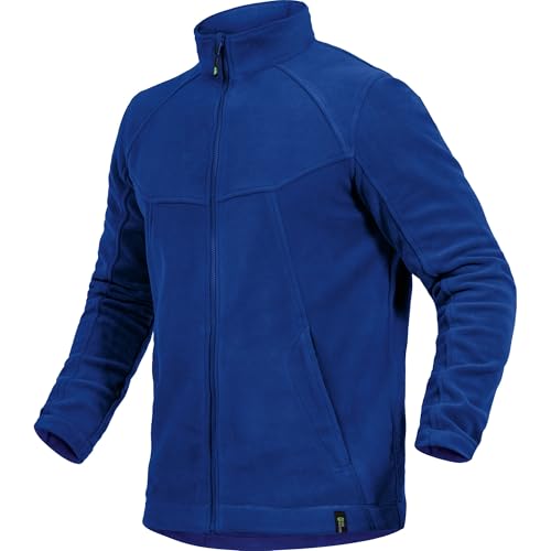 Leibwächter Casual Line Fleece Jacke Herren & Damen, kornblau Gr. L, Outdoor Fleecejacke warm mit Stehkragen, Arbeitsjacke mit Reißverschluss, Funktionsjacke mit verlängertem Rücken von Leibwächter