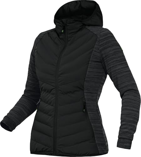 Leibwächter Damen Hybridjacke Winterjacke Übergangsjacke Jacke Casual Line mit Kapuze (50, schwarz) von Leibwächter