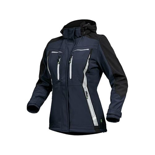 Leibwächter Damen Softshelljacke – marine – Gr. 40 – atmungsaktiv, wind- und wasserabweisend – taillierter Schnitt – Reflektoren – abnehmbare Kapuze Leibwächter Damen Softshelljacke – marine – Gr. 40 – atmungsaktiv, wind- und wasserabweisend – taillierter Schnitt – Reflektoren – abnehmbare Kapuze von Leibwächter
