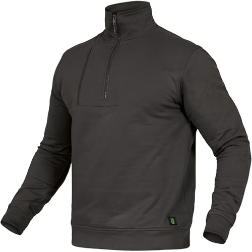 Leibwächter Flex-Line Arbeits Troyer Herren Arbeitspullover mit Reißverschluss – Anthrazit – Gr. L – Half Zip Pullover mit Stehkragen – Baumwolle/Polyester 290g/m² Leibwächter Flex-Line Arbeits Troyer Herren Arbeitspullover mit Reißverschluss – Anthrazit – Gr. L – Half Zip Pullover mit Stehkragen – Baumwolle/Polyester 290g/m² von Leibwächter