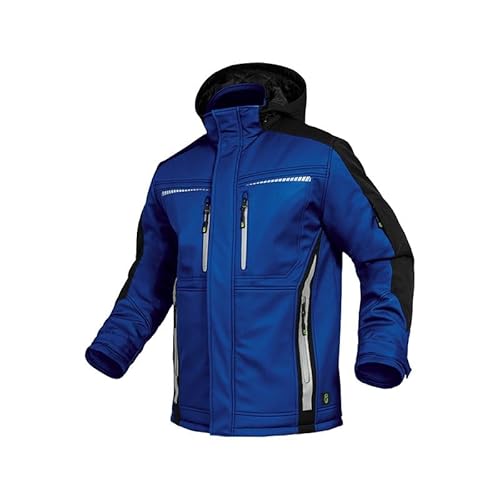 Leibwächter Softshelljacke Herren – Kornblau – Gr. 5 XL – atmungsaktive Jacke – Flex-Line Outdoor Jacke für Herbst & Frühling – Wasserabweisend & Winddicht – Funktionsjacke für Herren von Leibwächter