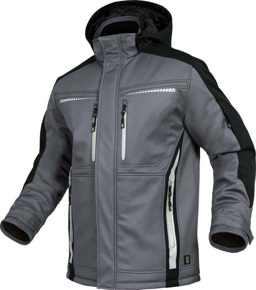Leibwächter Winterjacke Flex-Line Herren Winter Softshelljacke wärmend, kälteisolierend,verstellbare Bündchen und Saum, 7 Taschen von Leibwächter