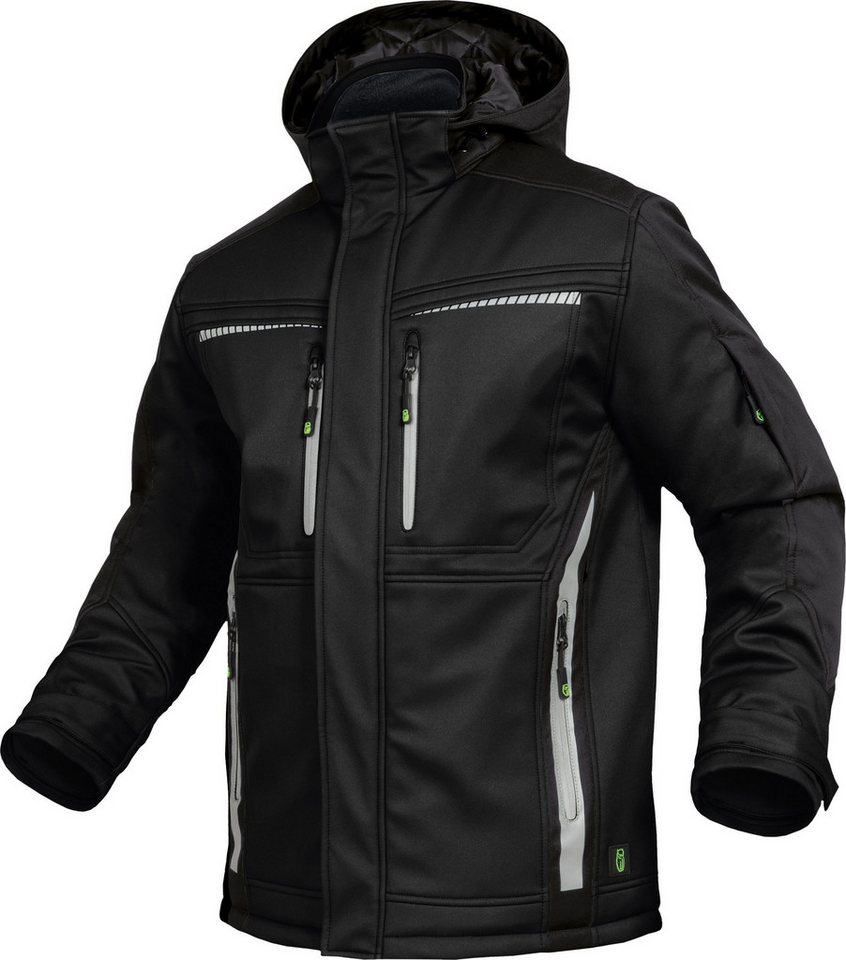 Leibwächter Winterjacke Flex-Line Herren Winter Softshelljacke wärmend, kälteisolierend,verstellbare Bündchen und Saum, 7 Taschen von Leibwächter