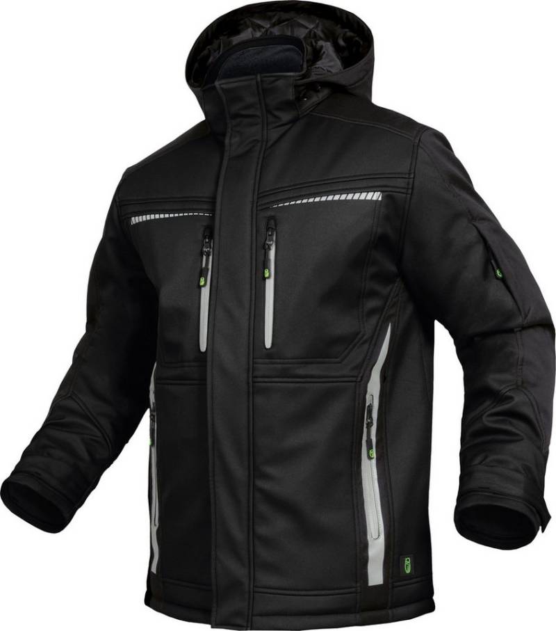 Leibwächter Winterjacke Flex-Line Herren Winter Softshelljacke wärmend, kälteisolierend,verstellbare Bündchen und Saum, 7 Taschen von Leibwächter