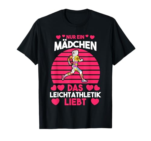 Nur ein Mädchen, das Leichtathletik liebt T-Shirt Nur ein Mädchen, das Leichtathletik liebt T-Shirt von Leichtathlet Leichtathletik Geschenk