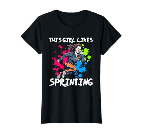 Mädchen mag Sprinten Leichtathletik Leichtathletik Laufen T-Shirt Mädchen mag Sprinten Leichtathletik Leichtathletik Laufen T-Shirt von Leichtathletik Leichtathletik Laufen Sprinten