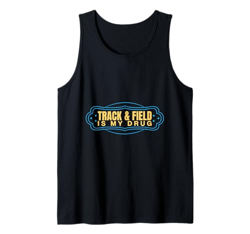 Herren Leichtathleten Track & Field is My Drug Lustiges Athletic Tank Top von Leichtathletik Shirts Geschenke Für Frauen Männer